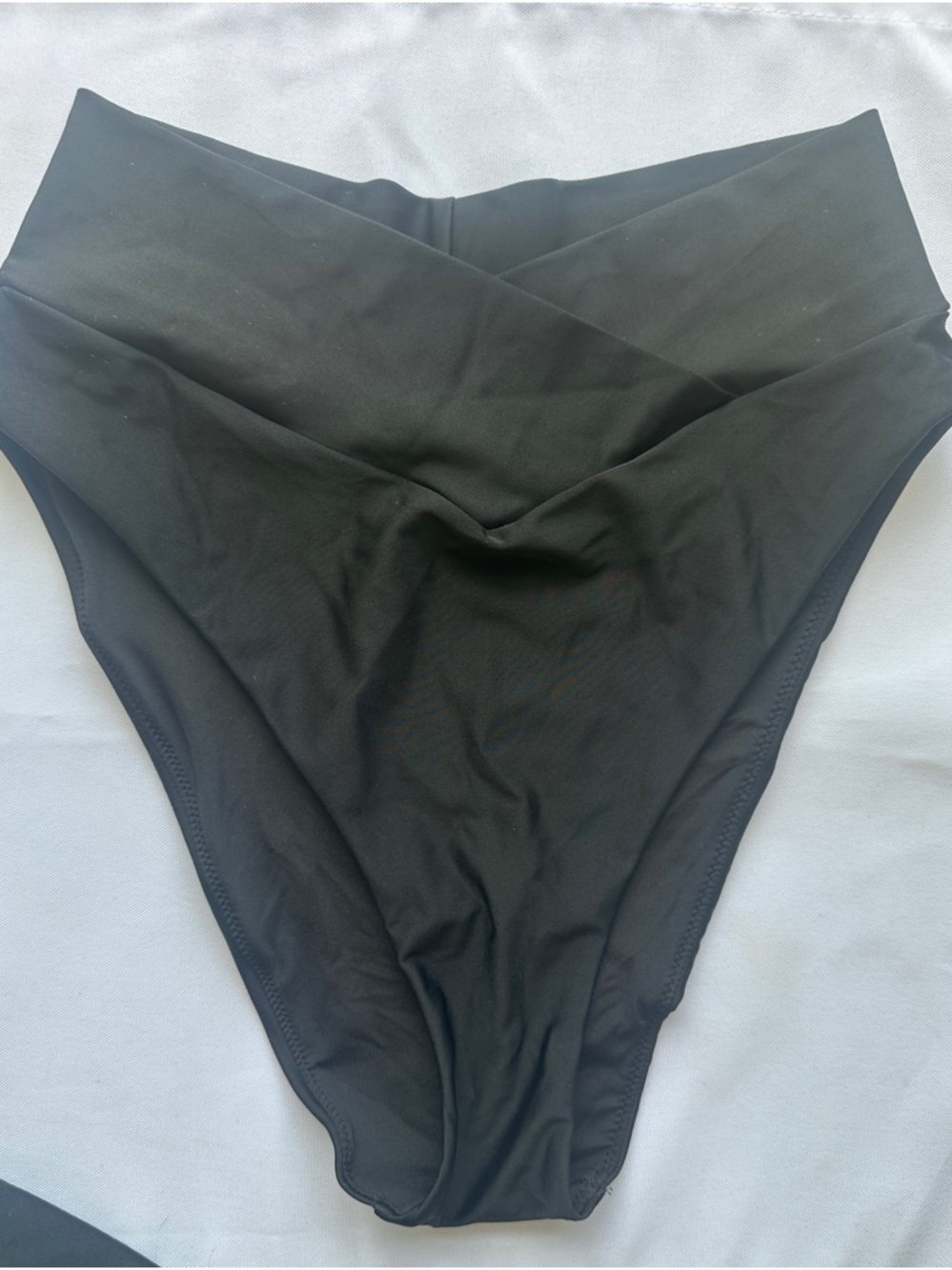 aerie Black High-Waist Bikini Bottoms